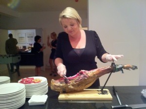 Iberico ham with tapas